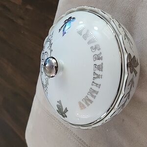25th anniversary trinket dish from Lefton